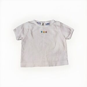 Tricycle Vintage Cotton Tshirt Toddler 18 Month Floral Embroidery Short Sleeve